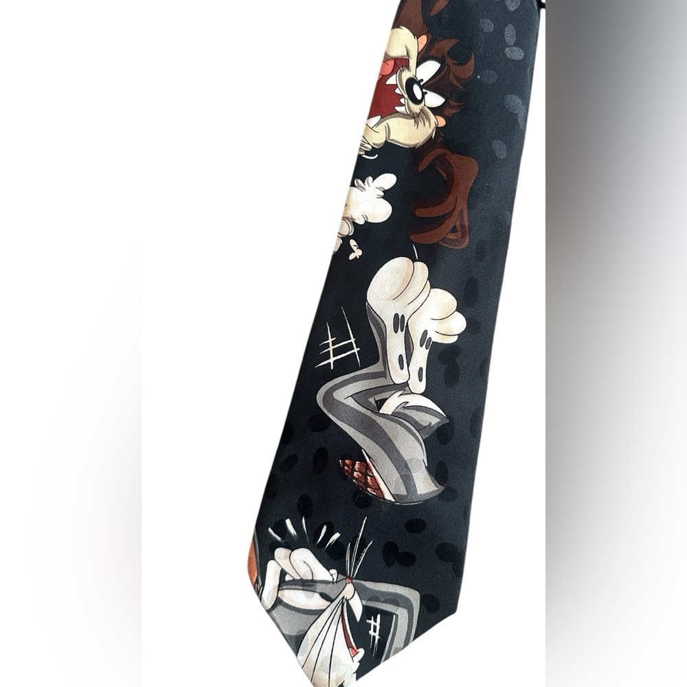 Tazmanian Devil Bugs Bunny 1995 Vintage Mens Neck‎ Tie